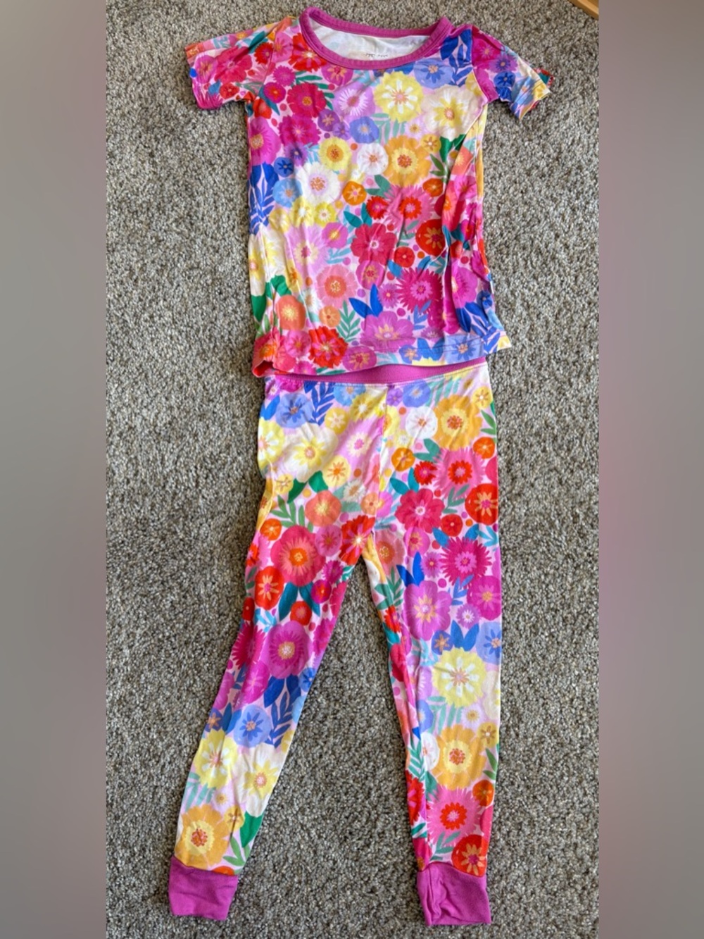 Little Sleepies Rainbow Bloom Bamboo pajamas